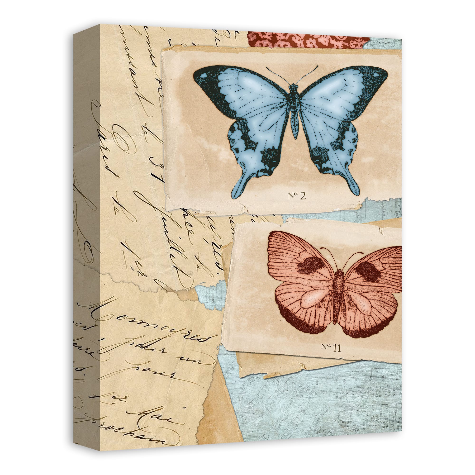Butterfly Collage 12" x 16" Canvas Wall Art